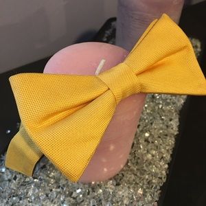 yellow bow tie
